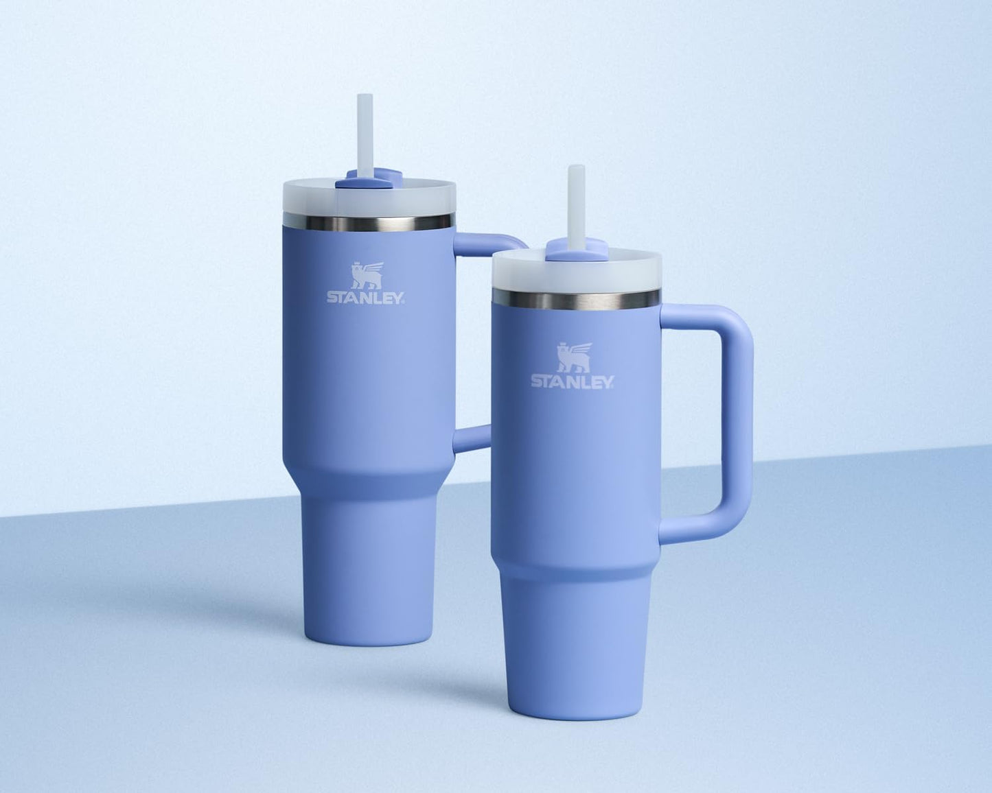 Vaso Stanley Quencher H2.0 con asa y pajita de 40 oz | Tapa Flowstate de 3 posiciones | Compatible con portavasos para viajes | Vaso térmico de acero inoxidable | Sin BPA | Arándano