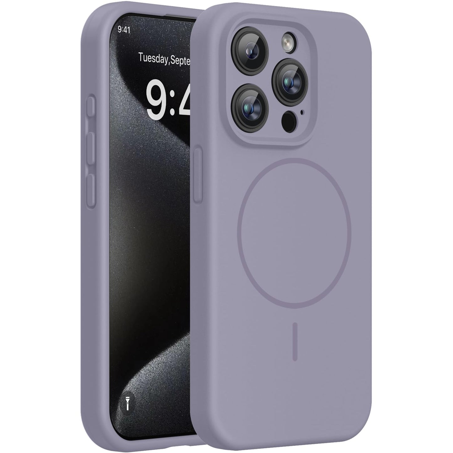Miracase Magnetic for iPhone 17 Pro Case, Compatible with MagSafe, Integrated Silicone Camera Control Cover, 3.0mm Thicken Shockproof Drop Protection Phone Case for 17 Pro,Dark Blue