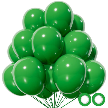 110pcs Black Balloon 12 inch, Black Latex Balloons for Birthday Party Baby Shower Wedding(with 2 Ribbons).