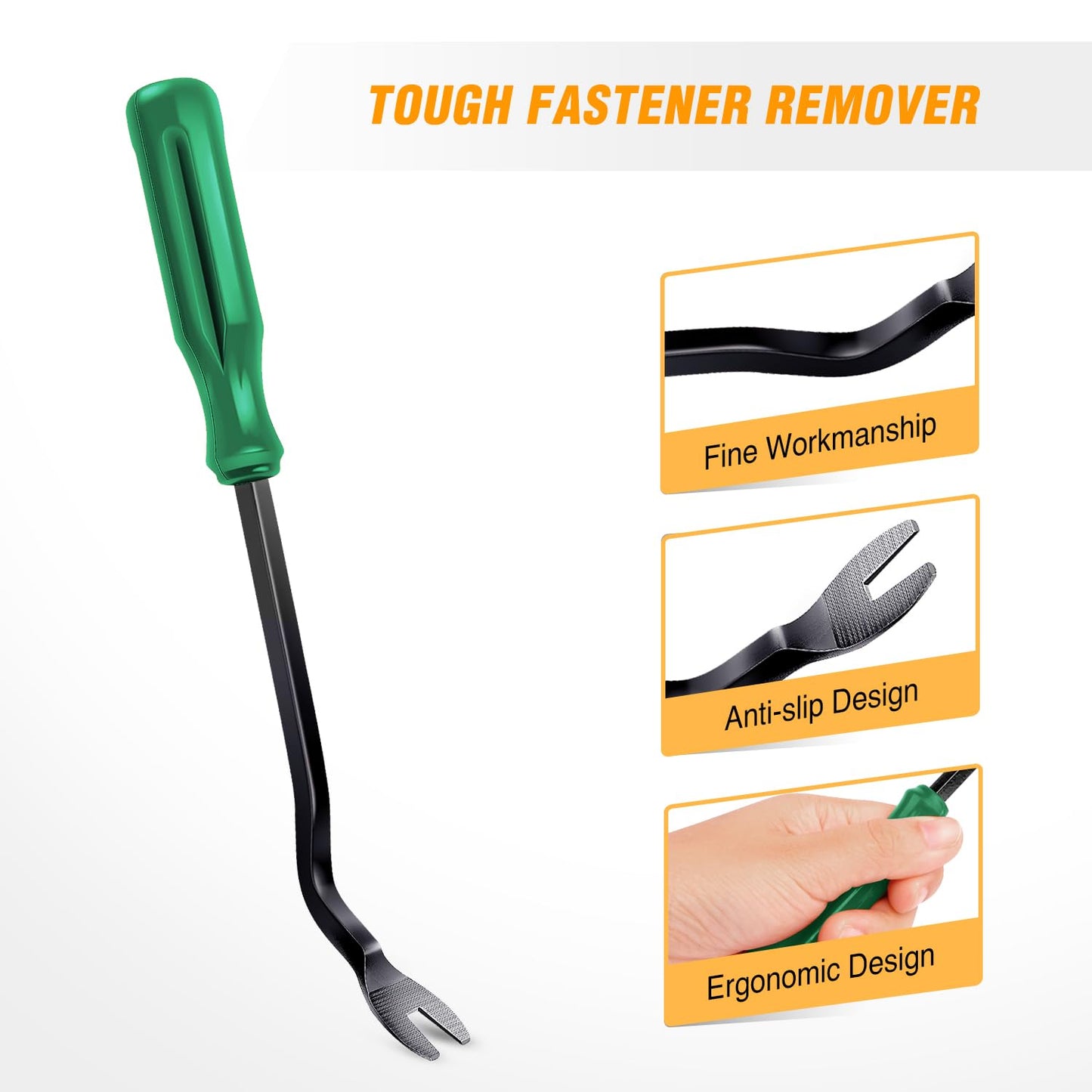 GOOACC 5PCS Auto Trim Removal Tool Kit No-Scratch Pry Tool Kit for Car Door Clip Panel & Audio Dashboard Dismantle -5PCS