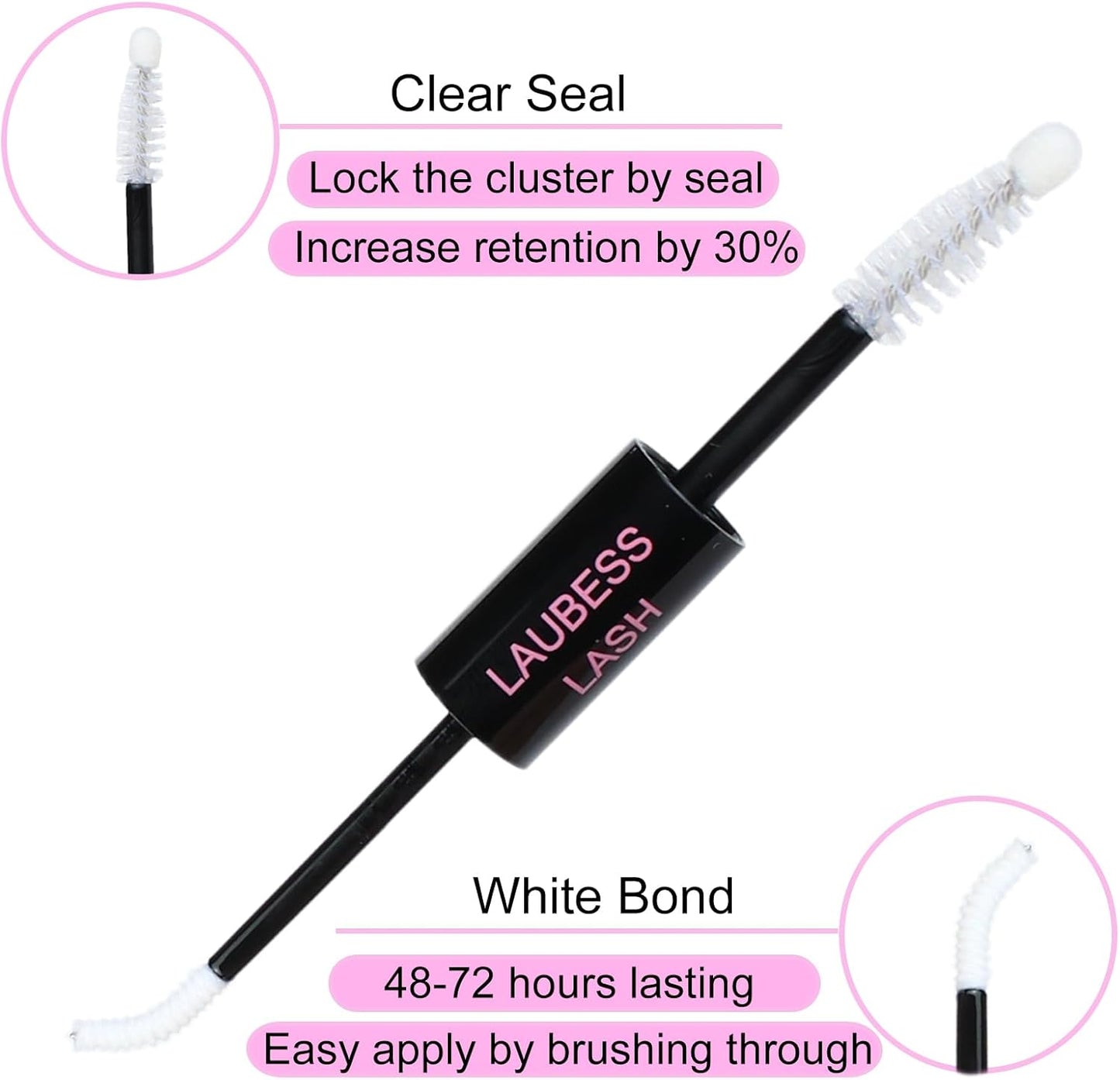 Wimpernverlängerungs-Set 20D+40D Cluster mit Kleber und Versiegelung – Wasserdichtes DIY-Wimpernverlängerungs-Set mit Pinzette (Set 20D/40D-0.07D-9-16Mix)