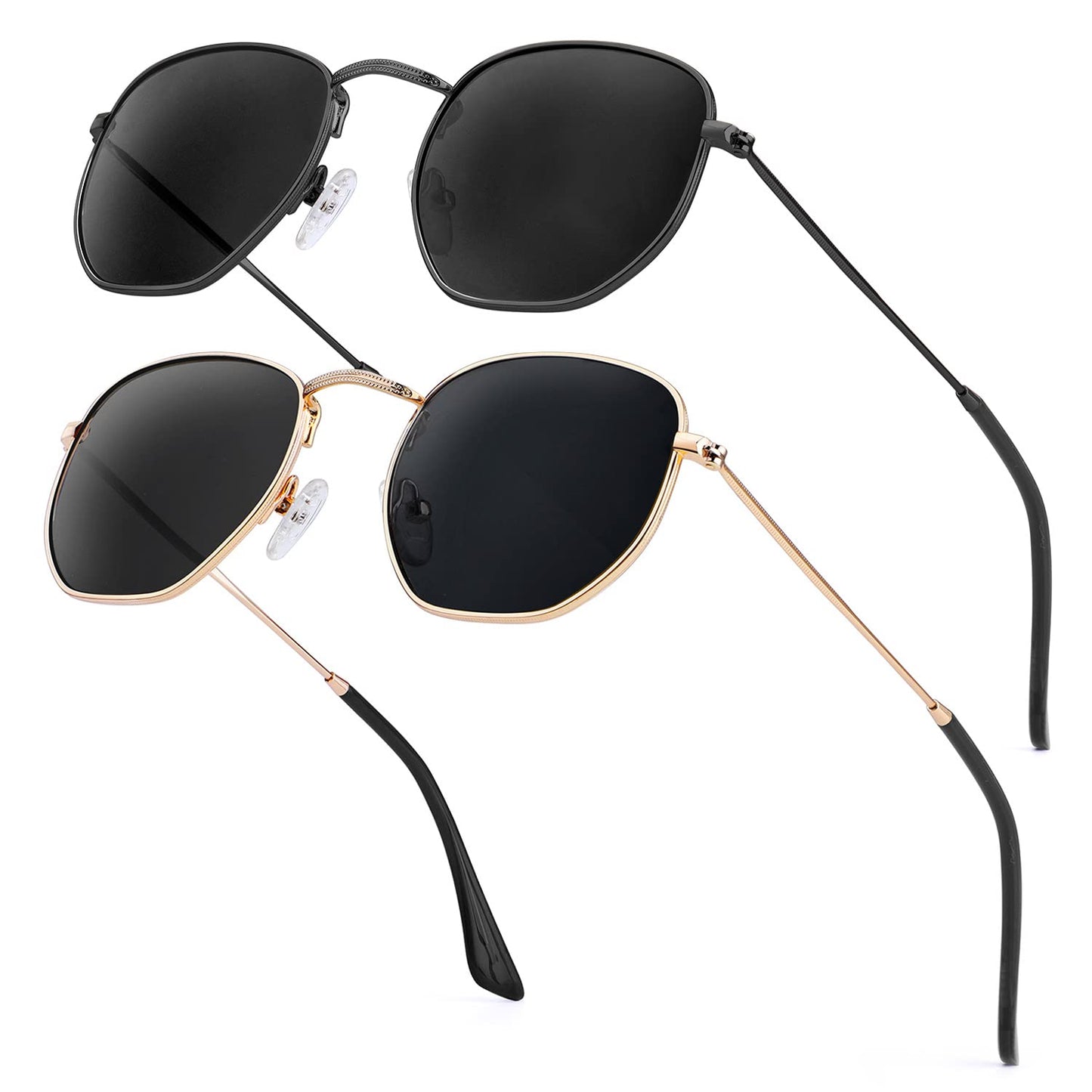 B1 (2 Pack) Black/Grey + Gold/Grey (Hexagonal)52 Millimeters