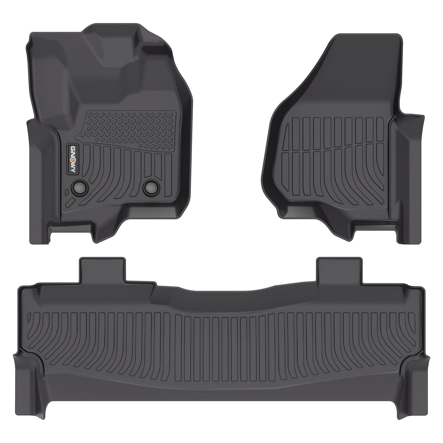 GINOWY-Floor Mats for Toyota 4Runner 1996-2002,1st+2nd Row,TPE All Weather Car Mats Custom Fit Rubber Floor Liners Car Accessories for Toyota 4Runner