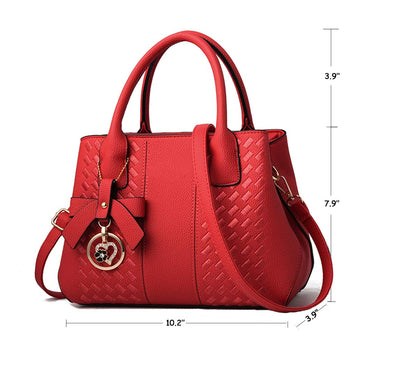 Jeniulet Geldbörsen und Handtaschen für Damen Mode Damen PU-Leder Top-Griff Satchel Schulter Tragetaschen Dunkelgrau 10.2" x 3.9" x 7.9"
