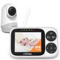 VTimes Baby Monitor with Camera and Audio, 6'' IPS Screen with 30-Hour Battery, Baby Monitor No WiFi Night Vision, ECO, 2-Way Audio, Pan-Tilt-Zoom, Baby Camera Monitor with 1000ft Range, Ideal Gift