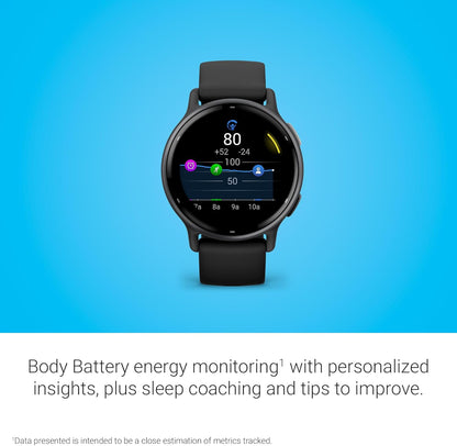 Garmin vívoactive 5, GPS-Smartwatch für Gesundheit und Fitness, AMOLED-Display, bis zu 11 Tage Akkulaufzeit, Schwarz