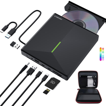 8 in 1 wiht RGB LED & Carrying Case