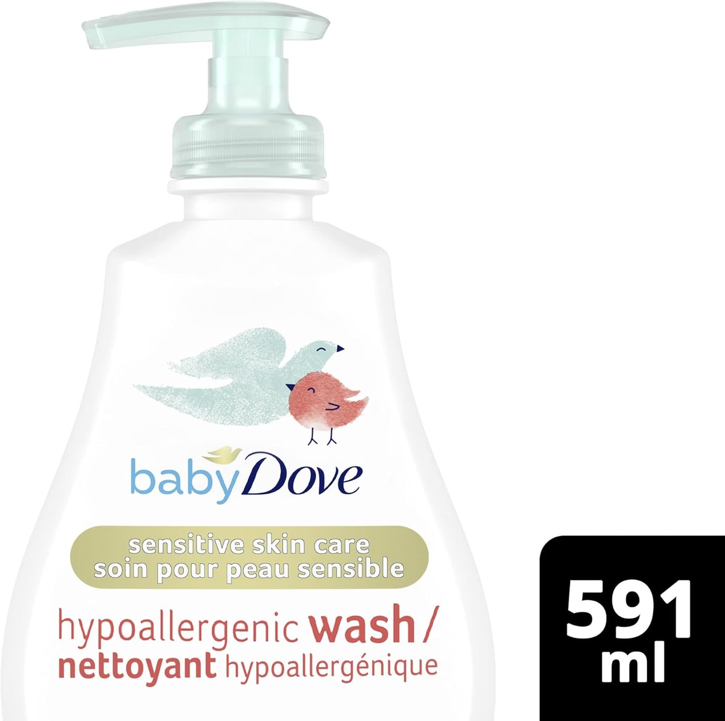 Baby Dove Tip to Toe Waschgel Sensible Feuchtigkeit hypoallergen und parfümfrei 591 ml