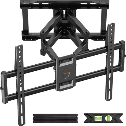 IWORKBOARD 55 65 75 85 inch Tilting TV Wall Mount for 32-90 '' TVs, Low Profile TV Mount Bracket, Safe Lock & Quick Release, Max VESA 600x400mm, 24 inch Studs,132 lbs, Fit Most 55+ 75+ 85+ 86 TVs
