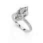 Marquise Cut Lab Grown Diamond IGI Certified 3 Prong Hidden Halo Engagement Anniversary Wedding Ring in 14K Gold, Platinium for Women (1.0-5.0 Ct, F-G Color, VS1-VS2 Clarity)