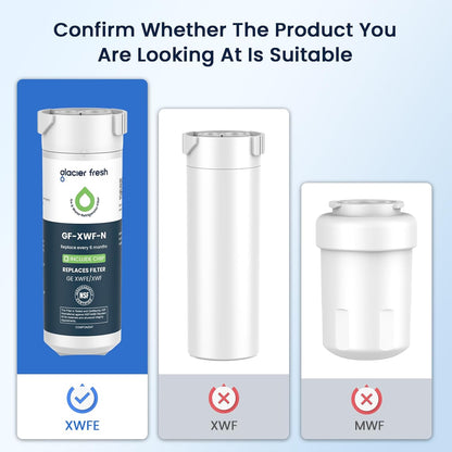 GLACIER FRESH Water Filter Compatible with XWFE