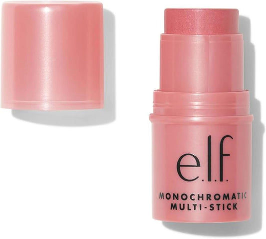 e.l.f. Monochromatic Multi Stick, Luxuriously Creamy & Blendable Color, For Eyes, Lips & Cheeks, Dazzling Peony, 0.17 Oz (5 g)