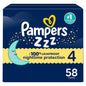 Pampers ZZZ Overnight Diapers, Size 3 (16-28 lbs), 116 Count, Nighttime Protection Disposable Baby Diaper
