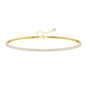 gold tennis necklace 3mm