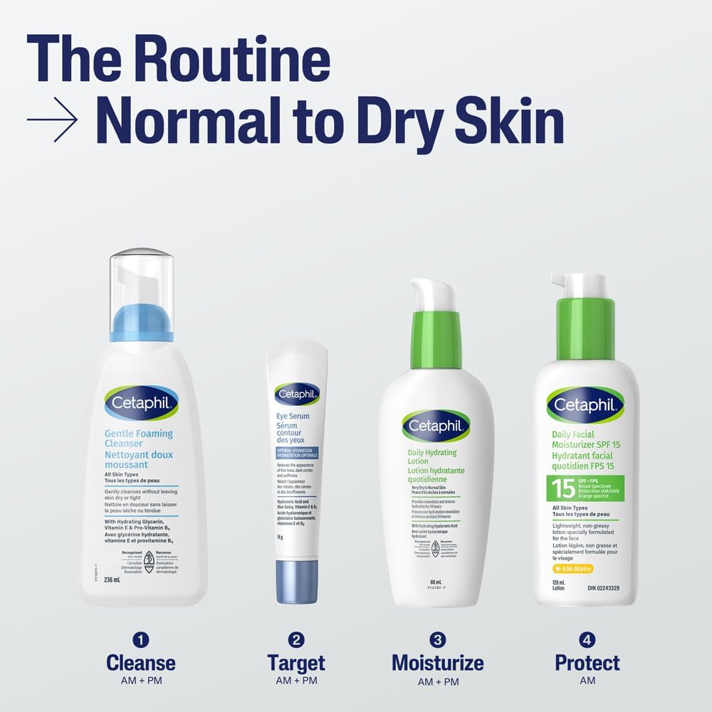 Cetaphil Milde Hautreinigung (473 ml) – Feuchtigkeitsspendende Gesichts- und Körperreinigung – Ideal für empfindliche, trockene Haut – Nicht reizend, parfümfrei und von Dermatologen empfohlen
