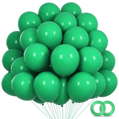 110pcs Black Balloon 12 inch, Black Latex Balloons for Birthday Party Baby Shower Wedding(with 2 Ribbons).