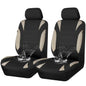 CAR Pass Neoprene Waterproof Two Front Car Seat Covers Set- Universal Fit for Vehicles, Airbag Compatiable(Black)
