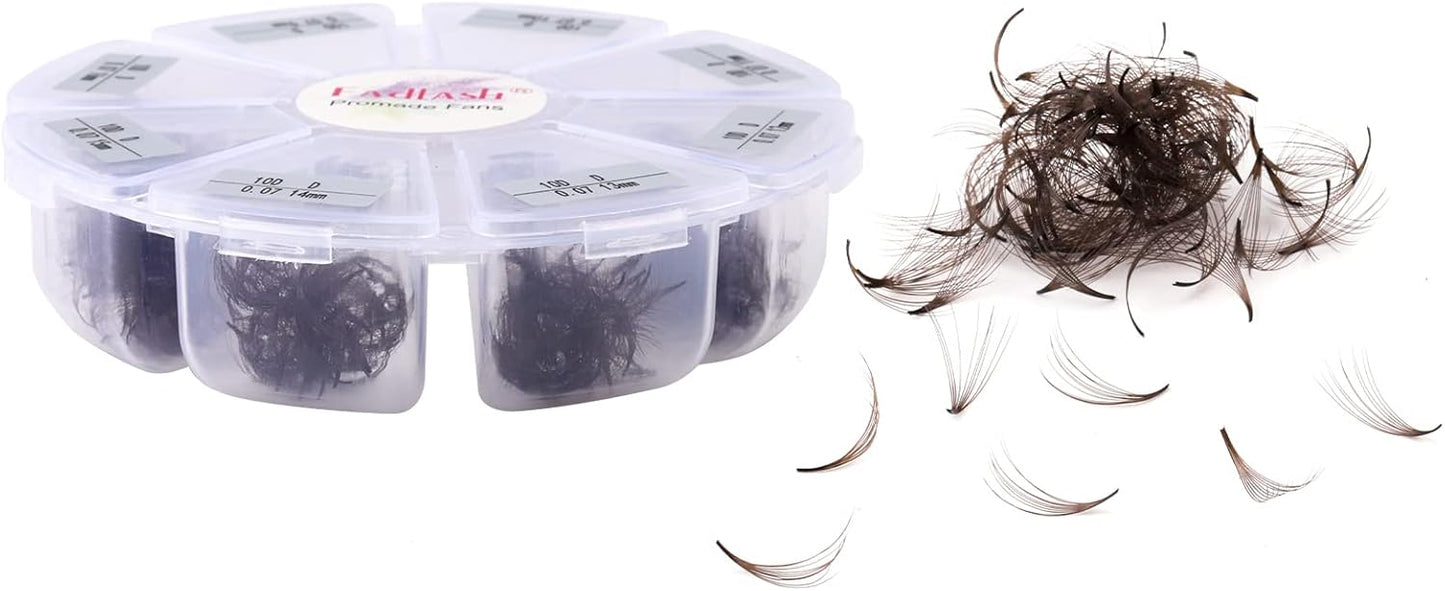 Cluster Wimpern D-Curl Wimperncluster 280 Stück Wimpernverlängerung Cluster Einzelwimpern Weiche DIY Wimpernverlängerungen Gemischtes Tray Wimperncluster Natürlicher Look (60D-0.07D, 8-16mm)