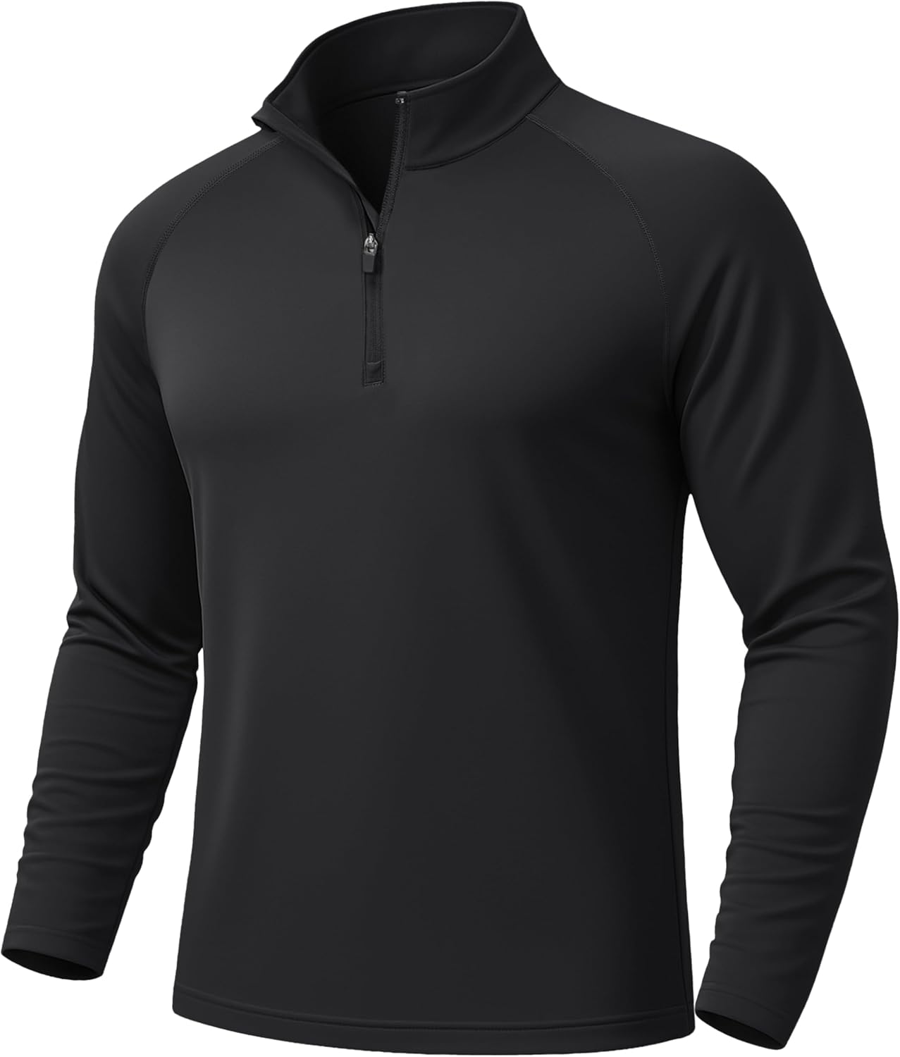 MAGCOMSEN Men's Long Sleeve Sun Shirts UPF 50+ Tees 1/4 Zip Up Fishing Running Rash Guard T-Shirts Outdoor Shirt