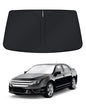 KUST Windshield Sun Shade for 2017-2026 Tesla Model Y/Model 3 Sunshade Accessories (Fit 2025-2026 Model Y Juniper / 2024 Model 3 Highland) Upgraded Foldable Sunshade, Blocks UV Rays Keep Car Cool