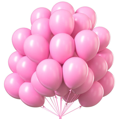 PartyWoo Light Pink Balloons 100 pcs Different Sizes of 36 18 12 10 5 Inch Pastel Baby Pale Pink Balloon Arch Kit Garland for Baby Shower Valentine's Day Princess Birthday Party Decorations Pink-Y48