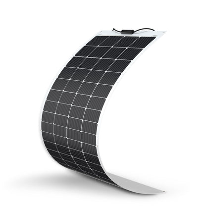 Renogy Flexible Solar Panel 50 Watt 12 Volt Monocrystalline Ultra-Flexible Bendable Mono Off-Grid Charger for Marine RV Cabin Van Car Boat Curve Surfaces