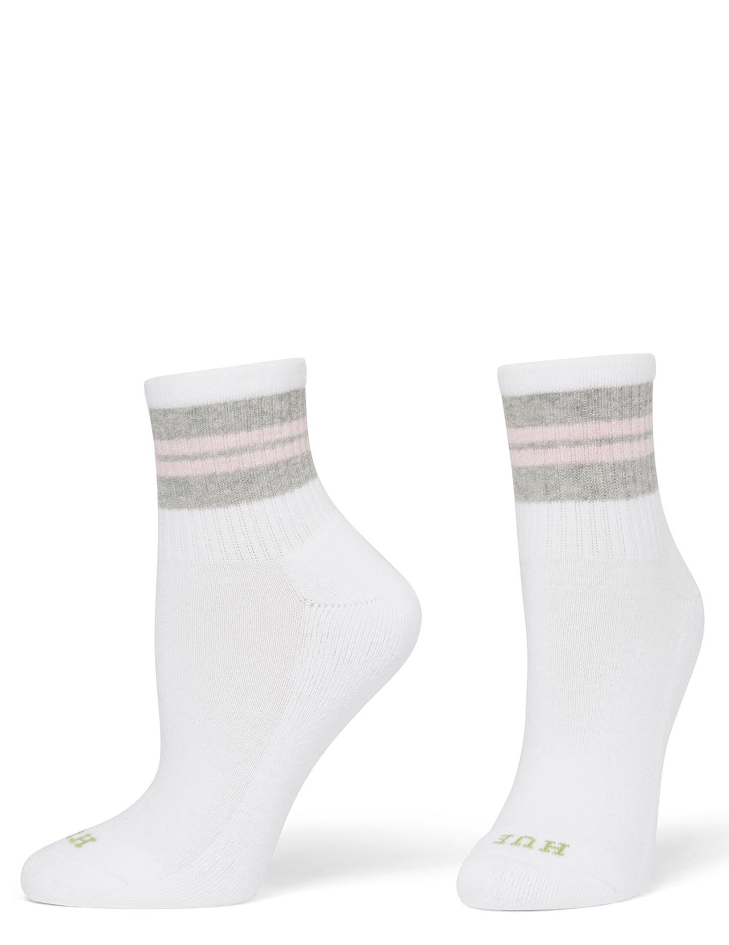 Hue Damen Mini-Crew-Socken, 6er-Pack, Weiß, Einheitsgröße