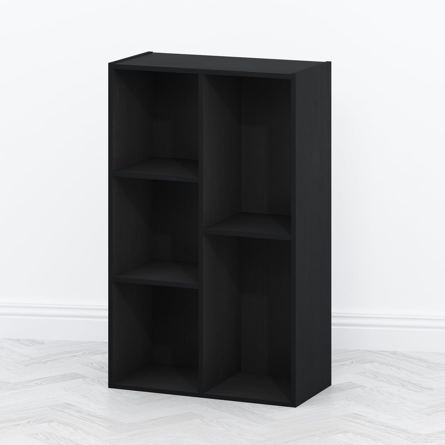 Furinno TOMI TV Stand, 5-Cube Entertainment Center with Open Shelf, Reversible TV Console, for Living Room, Bedroom, Home Office, Green