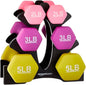 Rack with 3 Pairs (2, 3, and 5 Pounds)