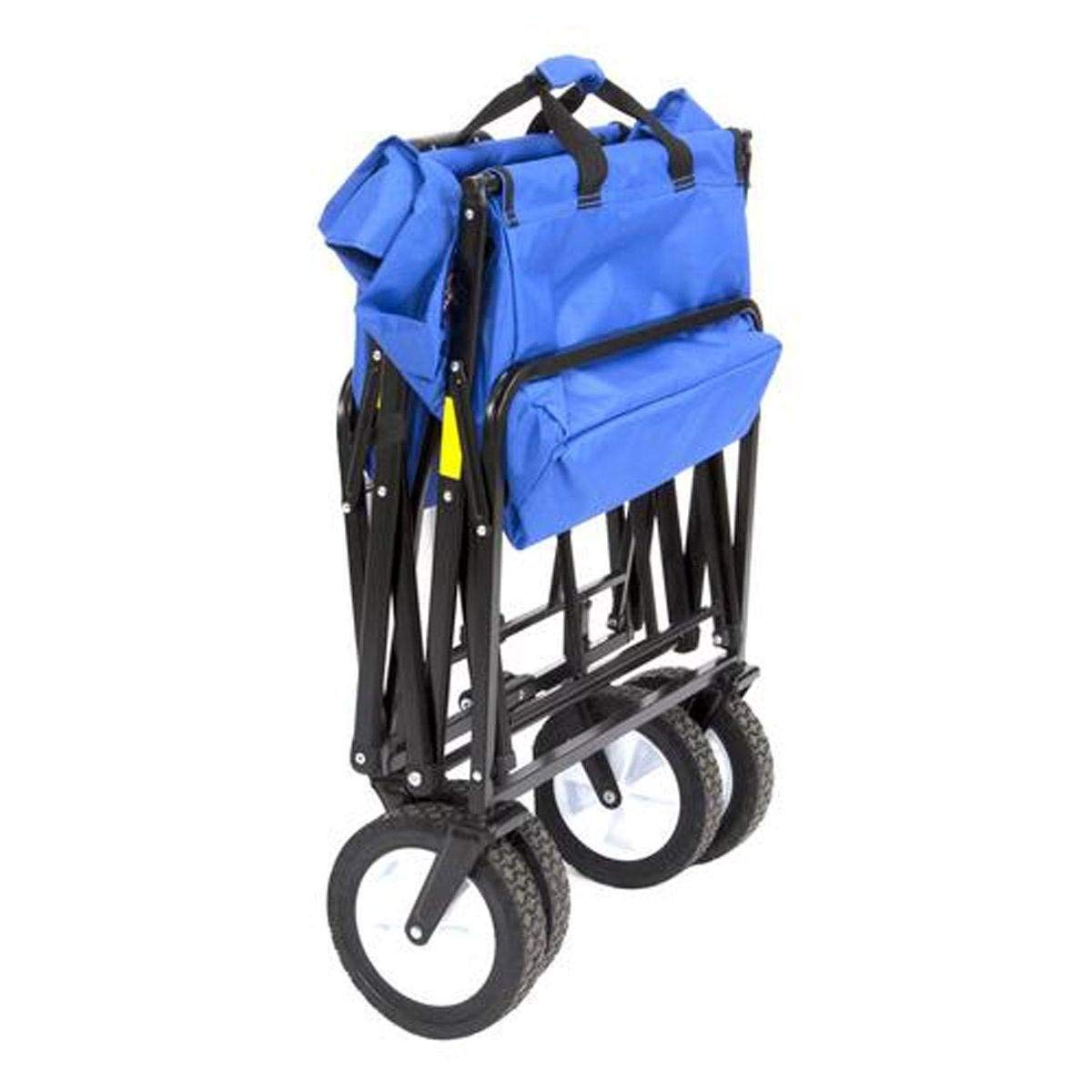 Mac Sports Collapsible Folding Outdoor Utility Wagon, Black