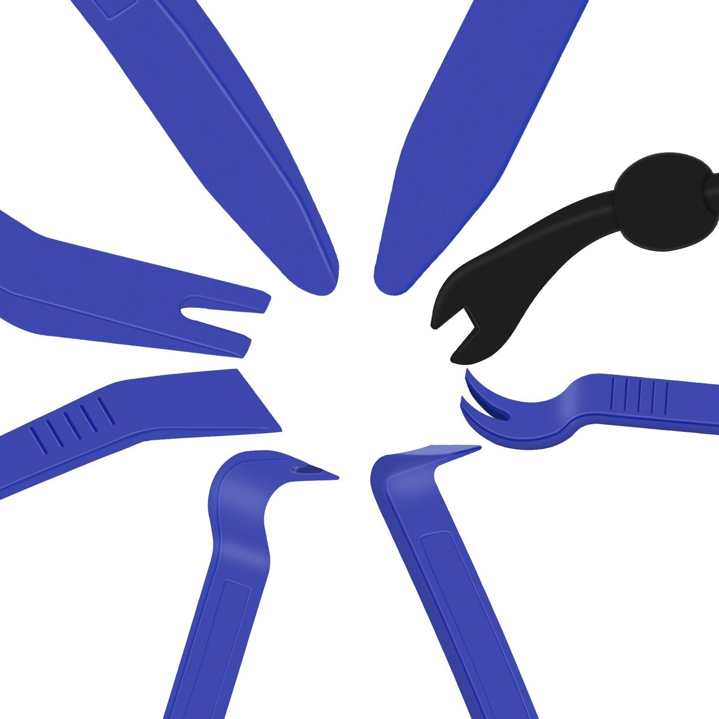 Wetado Trim Removal Tool, Car Upholstery Repair Kit, Car Door Audio Panel Trim Removal Set, Fastener Terminal Remover Tool Set Clips Pry Kit Auto Clip Pliers (8PCS Red)