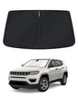 KUST Windshield Sun Shade for 2017-2026 Tesla Model Y/Model 3 Sunshade Accessories (Fit 2025-2026 Model Y Juniper / 2024 Model 3 Highland) Upgraded Foldable Sunshade, Blocks UV Rays Keep Car Cool