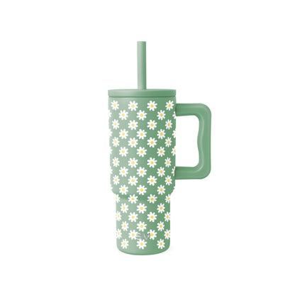 Simple Modern Kids 24 oz Tumbler with Handle and Silicone Straw Lid | Spill Proof and Leak Resistant | Reusable Stainless Steel Bottle | Gift for Kids Boys Girls | Trek Collection | Paradise Bay Mix