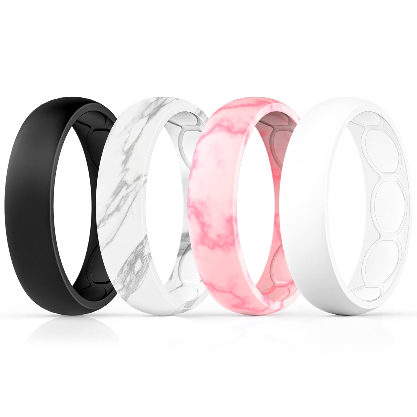 5(15.7mm)Pink & Fuchsia, White, Black, White & Gray