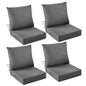 IASEAHK Outdoor Chair Cushions, 24 x 24 Inch Outdoor Cushion for Patio Furniture, Patio Chair Cushion, Waterproof & Fade Resistant Deep Patio Furniture Cushions Set with Handle and Ties, Navy Blue