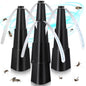Fly Fans for Tables, Fly Repellent Fan Indoor Outdoor with Holographic Blades, Batteries Powered for Picnic, Party, Restaurant, Kitchen, and BBQ,4 Pack