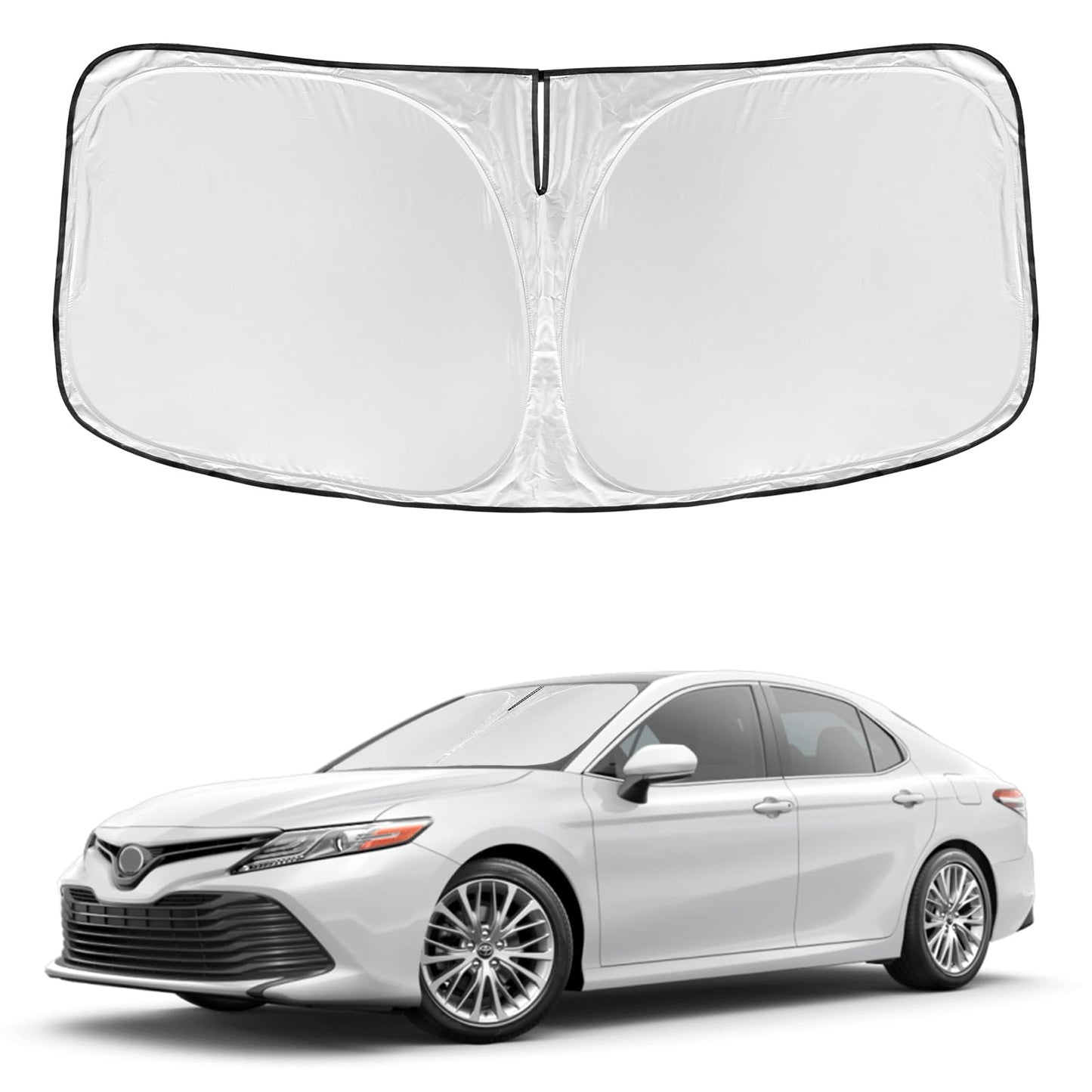 for Toyota Tacoma 2016-2023 2024 2025 2026 Sun Shade Sunshade Windshield Cover - 4 Layers Front Window Shade Custom Fit Tacoma 2Dr 4Dr Pickup Sun Visor 240T Shade Blocks UV Rays Car Accessories