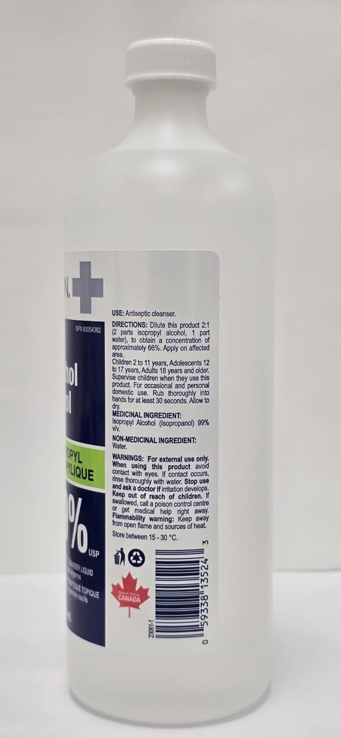 Delon Isopropyl 99 Prozent – 1 Flasche (225 ml) Reinigungsalkohol – Hochreiner IPA-Reiniger zur Reinigung und medizinischen Anwendung.