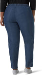 chic classic collection Womens Plus Stretch Elastic Waist Pull-On PantJeans