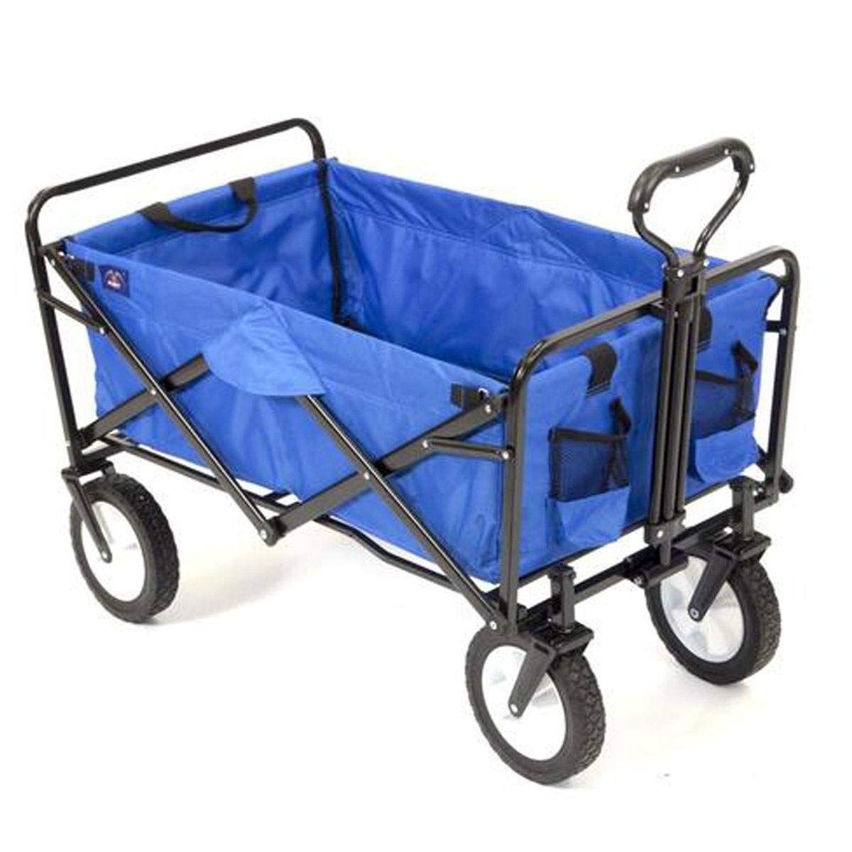 Mac Sports Collapsible Folding Outdoor Utility Wagon, Black