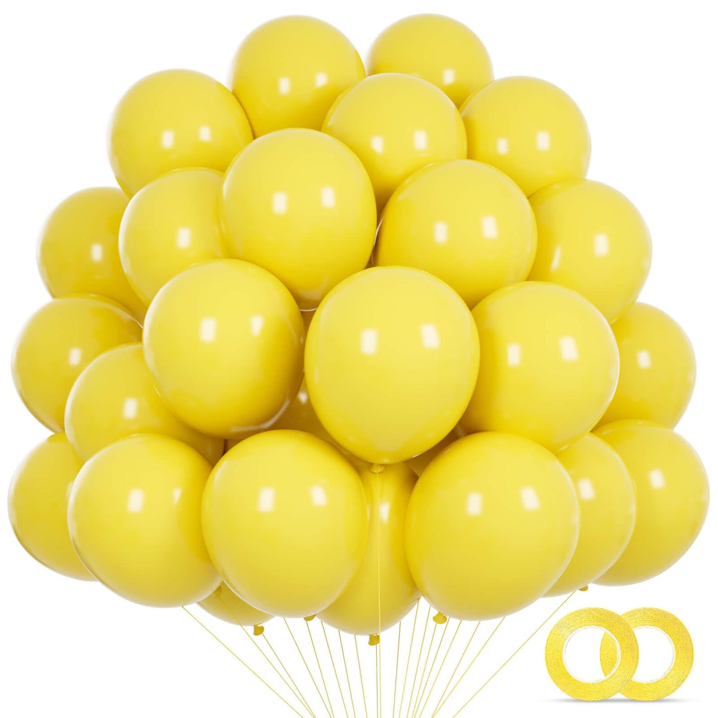 110pcs Black Balloon 12 inch, Black Latex Balloons for Birthday Party Baby Shower Wedding(with 2 Ribbons).