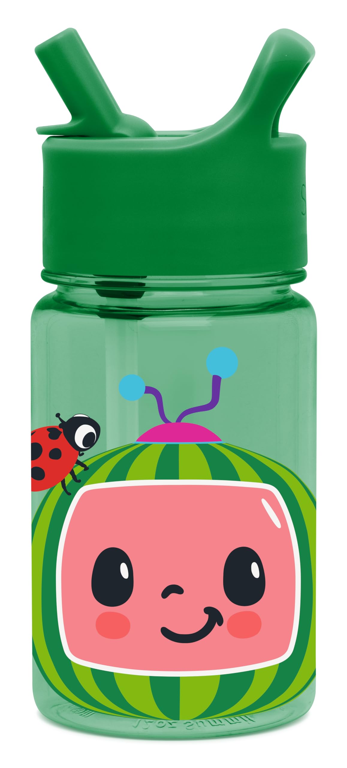 Simple Modern Peppa Pig Kids Tritan Plastic Summit Water Bottle | 12 oz BPA-Free Cup with Covered Leak Proof Straw Lid for Girls, Toddlers | Bubbles