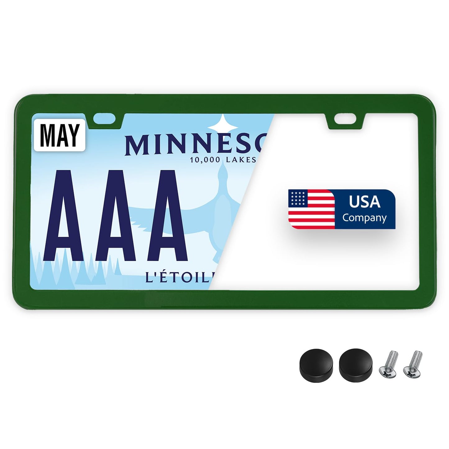 Pack of 1Green Metal