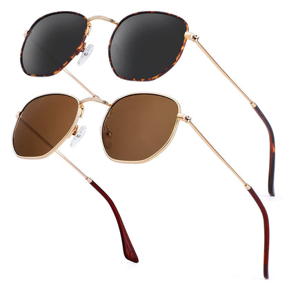 B9 (2 Pack) Leopard/Grey + Gold/Brown52 Millimeters