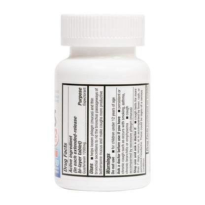 HealthA2Z® Mucus Relief | Guaifenesin 1200 mg | 100 Tablets | 12 Hour | Expectorant | Relieves Chest Congestion | Thins and Loosens Mucus (100 Tablets) (Pack of 2)