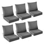 IASEAHK Outdoor Chair Cushions, 24 x 24 Inch Outdoor Cushion for Patio Furniture, Patio Chair Cushion, Waterproof & Fade Resistant Deep Patio Furniture Cushions Set with Handle and Ties, Navy Blue