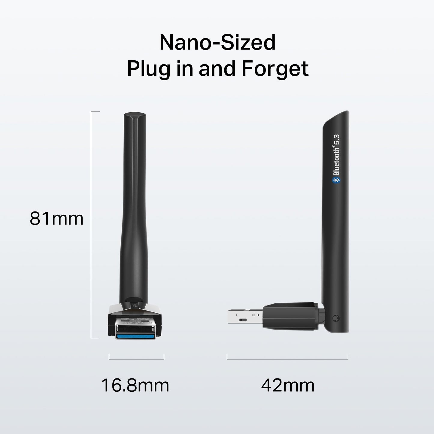 TP-Link USB Bluetooth Adapter for PC - Bluetooth 5.4 Dongle Receiver, Plug and Play, Nano Design, EDR & BLE, Supports Windows 11/10/8.1/7 for Desktop, Laptop, Keyboard, Mouse, etc (UB500)