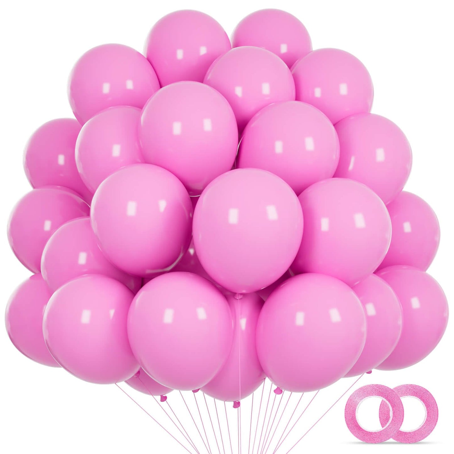 110pcs Black Balloon 12 inch, Black Latex Balloons for Birthday Party Baby Shower Wedding(with 2 Ribbons).