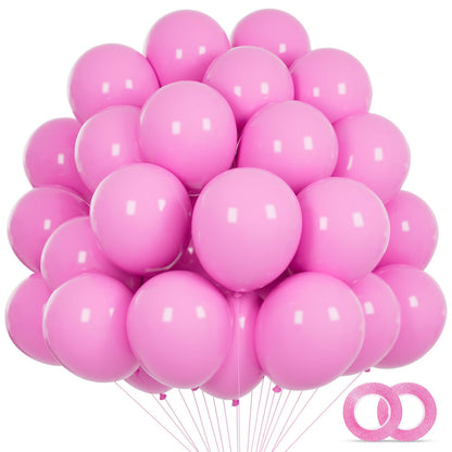110pcs Black Balloon 12 inch, Black Latex Balloons for Birthday Party Baby Shower Wedding(with 2 Ribbons).