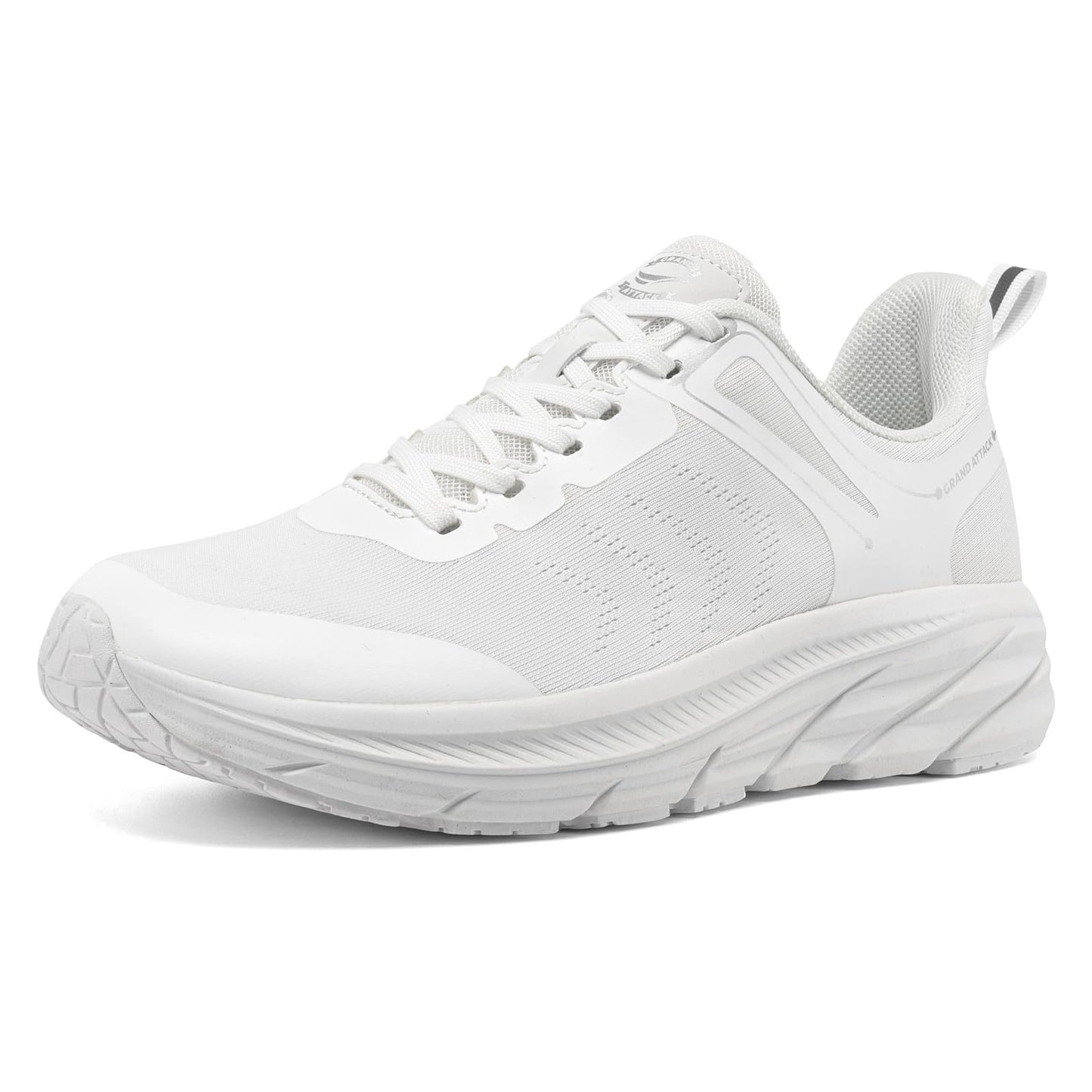 Grand Attack Men's Road Running Walking Shoes | Max Cushioned Comfort | Durable Non-Slip | Breathable Athletic Tennis Cross-Training Sneakers